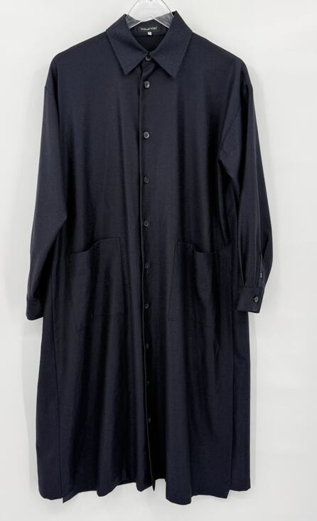 eskandar Dresses & Skirts - Eskandar Wool Silk Midi Shirtdress Button Up Lagenlook Minimal Size 0 (US 6-8)